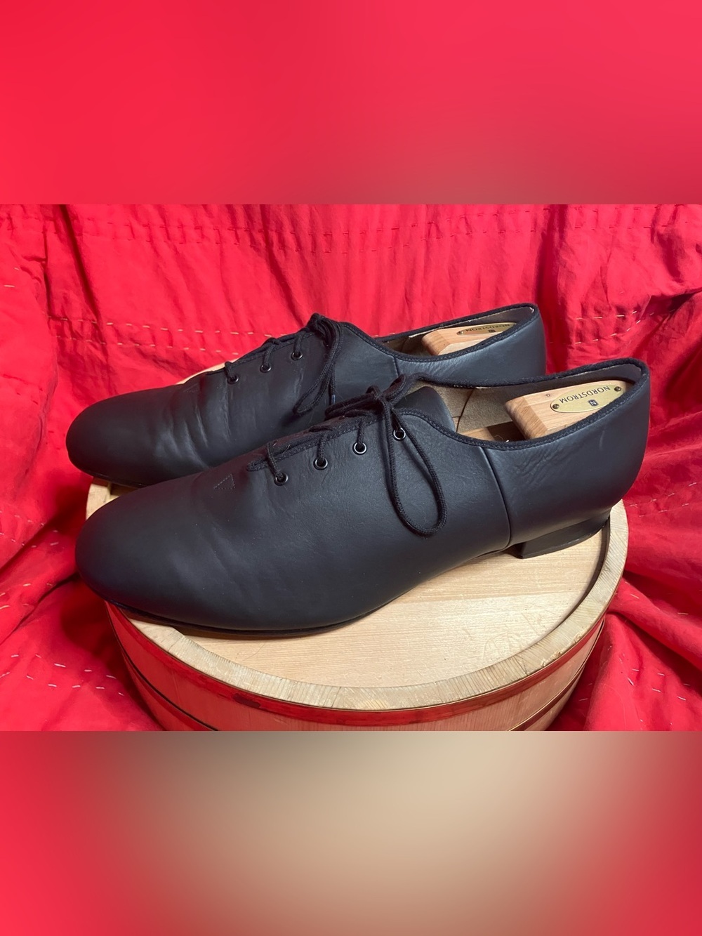 EUC Bloch - Dance Men's Jazz Oxford Leather Sole Character Shoe Size 13
